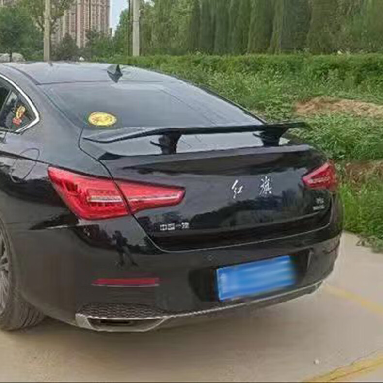 适用于红旗h5尾翼1821款专用运动1920款h5改装免打孔飞机翼烤漆原车