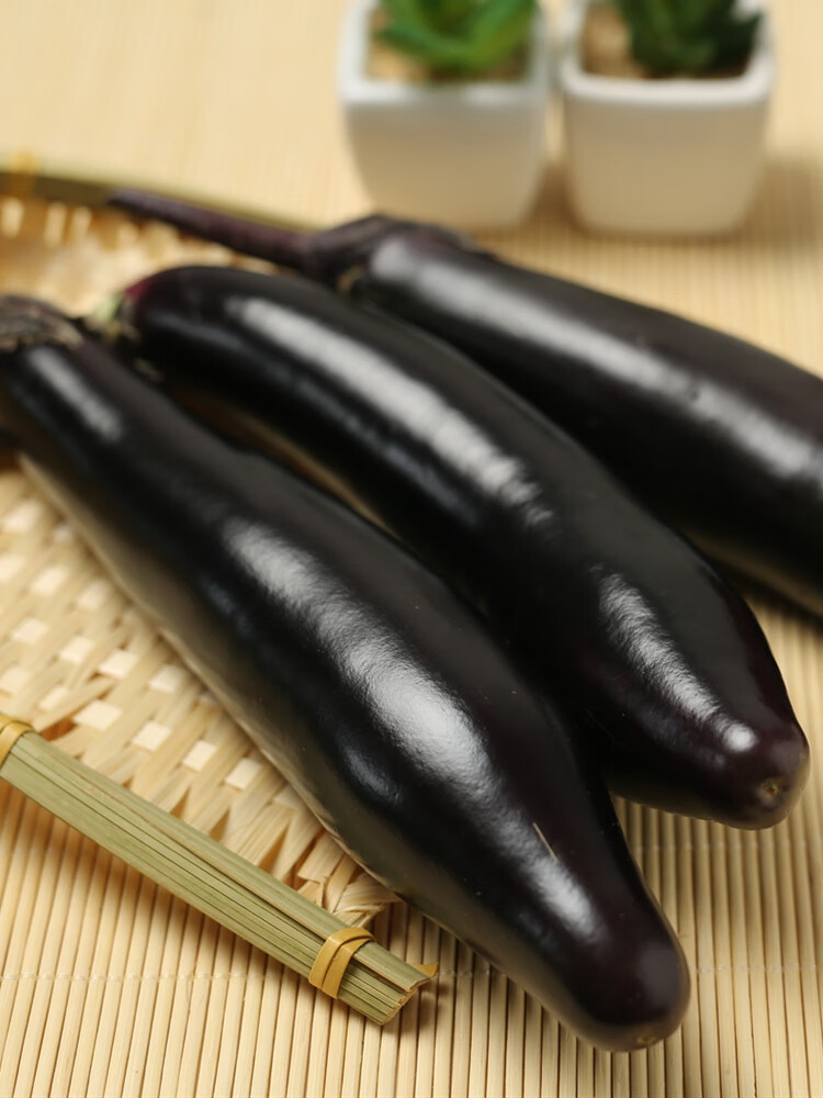 媚调东北紫把茄子(发顺丰)农家黑紫长线茄子 可蘸酱茄子 5斤【图片