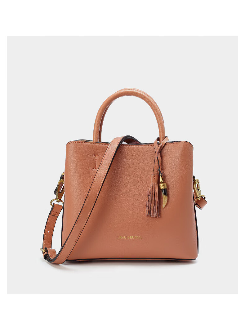 braunbuffel布兰施春夏新款女包水桶包真皮单肩手提斜挎包黑色