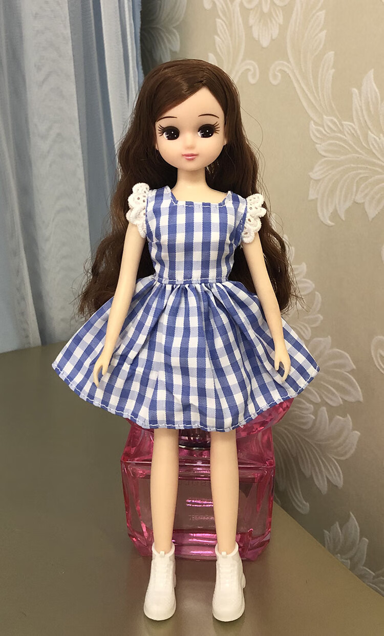 licca丽佳小布娃娃衣服裙子可儿娃娃小礼裙连衣裙休闲时装清乳白色