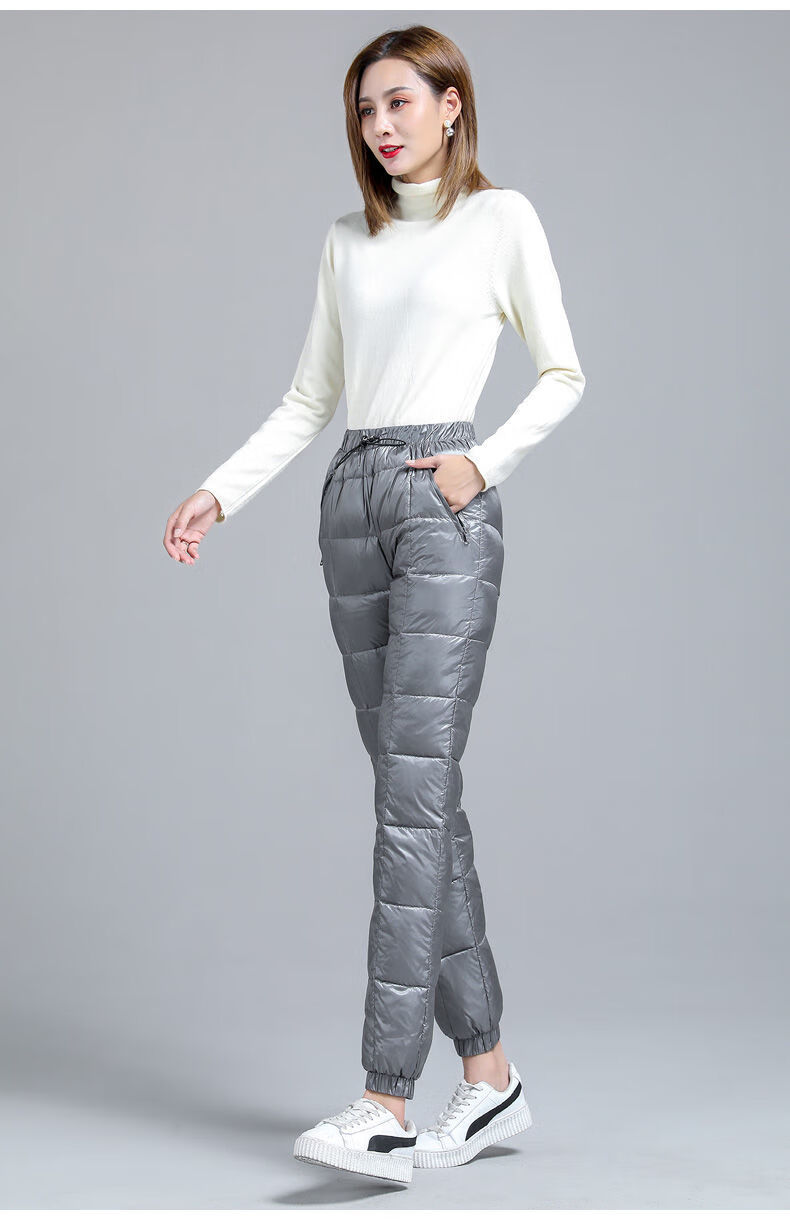 高品质羽绒裤裤女外穿时尚休闲加厚高腰显瘦冬冬季新