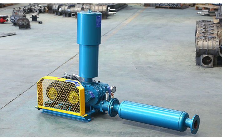 三叶罗茨风机增氧机鱼塘曝气真空泵大型大功率高压污水处理鼓风机厂家