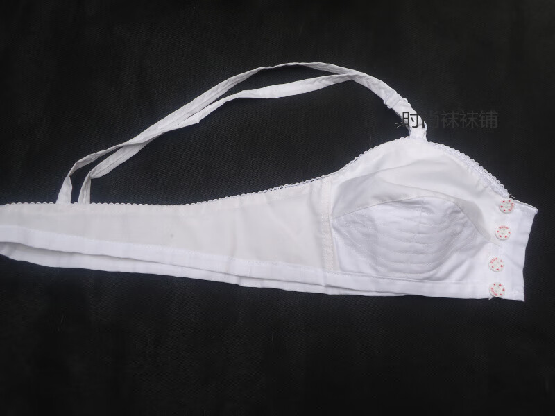 老式文胸前扣大码夏季无钢圈薄全棉纯棉布胸罩中老年人内衣妈妈白色前