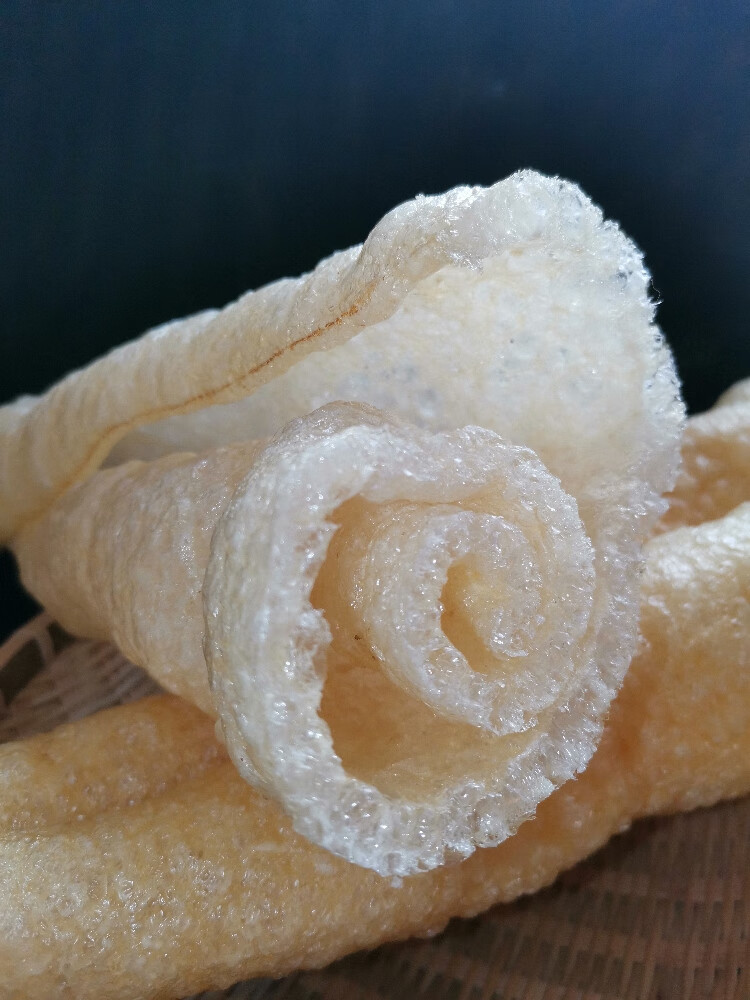 5折油炸猪皮皮肚猪肉皮干货500g凉拌响皮干煲汤江苏特产水发肉皮厚q弹