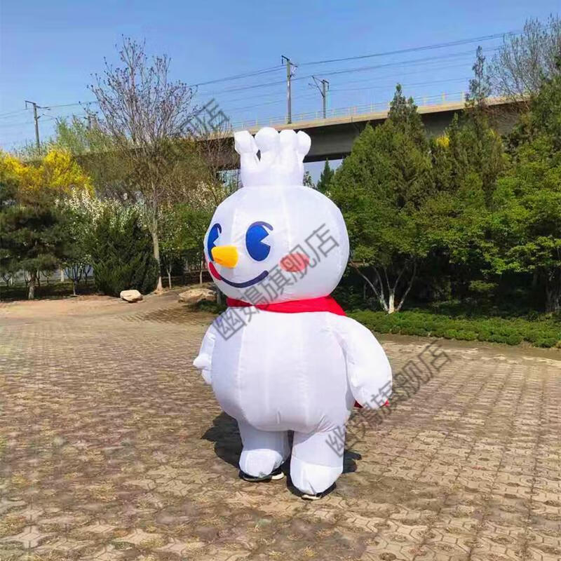 服充气行走雪王人偶蜜雪冰城吉祥物模型开业广告宣传卡通气模定制4米