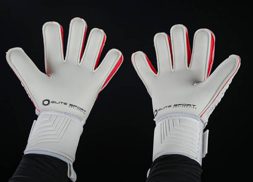 韵友 守门员手套光环 光环门将wp人草儿童五护指守门员手套 8号 黑色