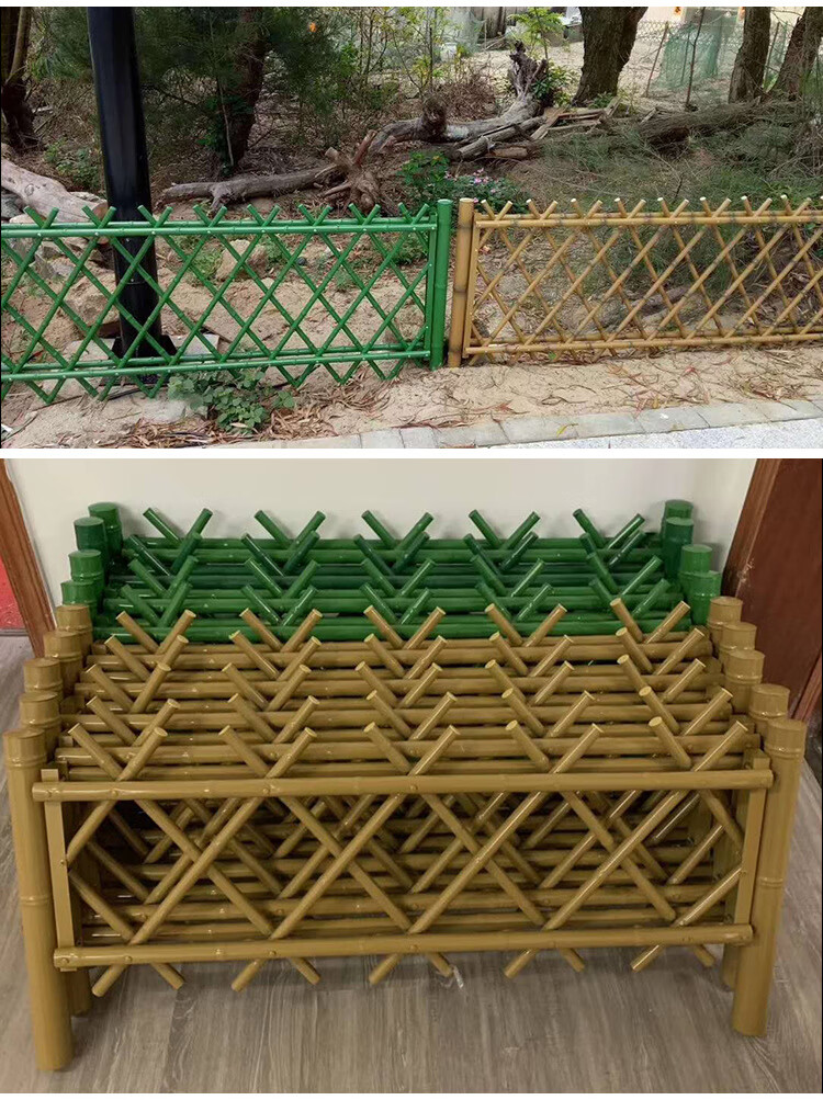 公鹤malecrane不锈钢仿竹篱笆护栏仿真竹节田园栅栏新农村建设竹节