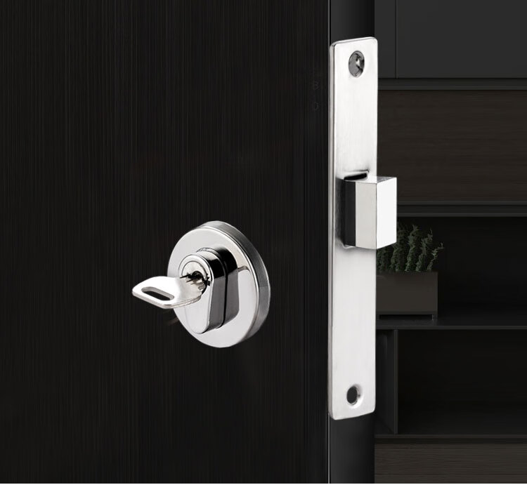 火门锁sia过道门消通道门锁双开门锁不锈钢把手安全逃生锁铝芯50mm长