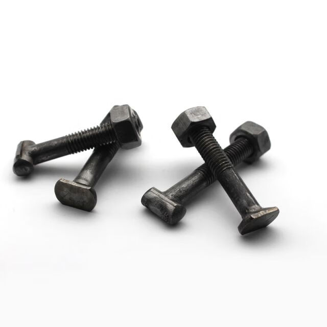 固定螺丝建筑用扣件螺栓t型十字扣件螺丝 丁字螺丝 普圆头65长1000套