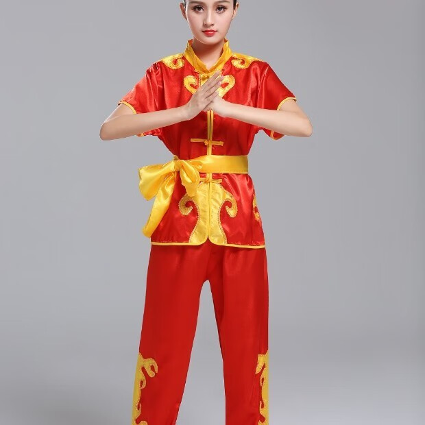 新款打鼓服演出服秧歌服男舞龙舞狮锣鼓腰鼓队服装赛龙舟舞蹈服女1