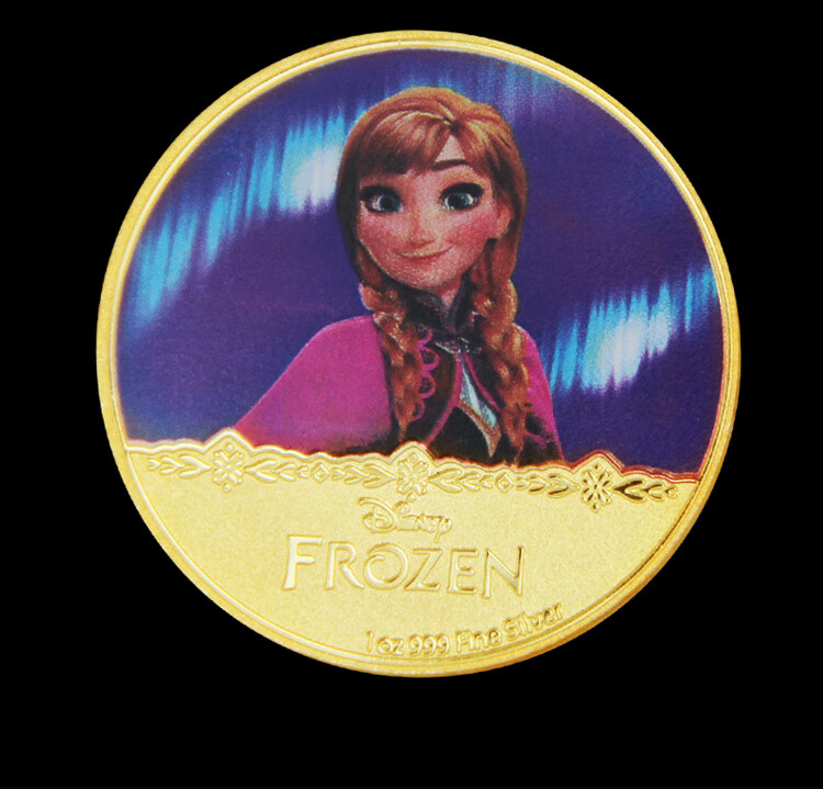 牙仙子掉牙金币新款牙仙子金币纪念章男童女童掉牙仙子鼓励钱币金币