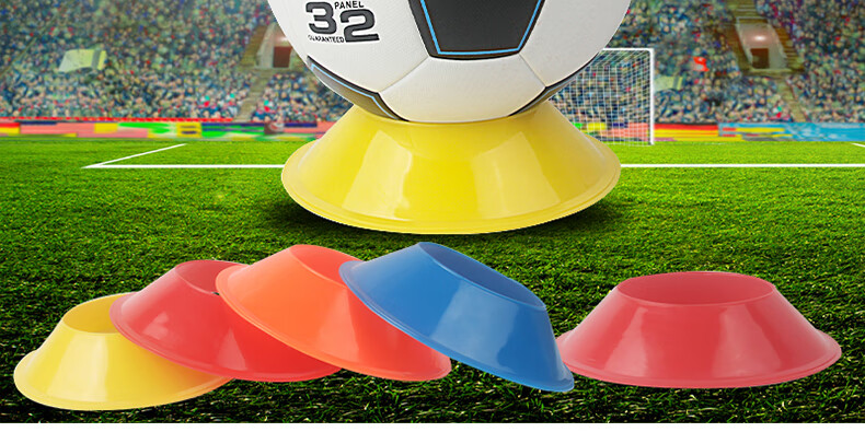 足球球托篮球球座排球圆形球托架放置支架展示摆放沙滩球球座 黄色四