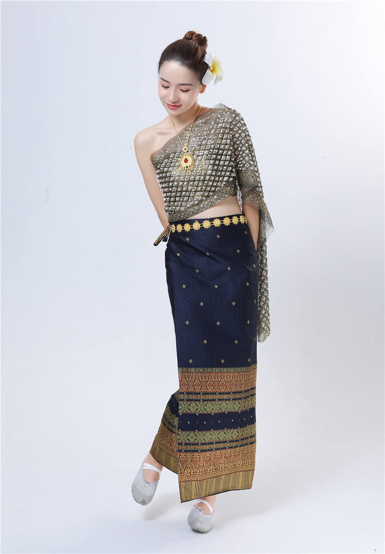 傣族服装泰国西双版纳裙套装情人节影楼摄影写真女装旅游民族风裙子