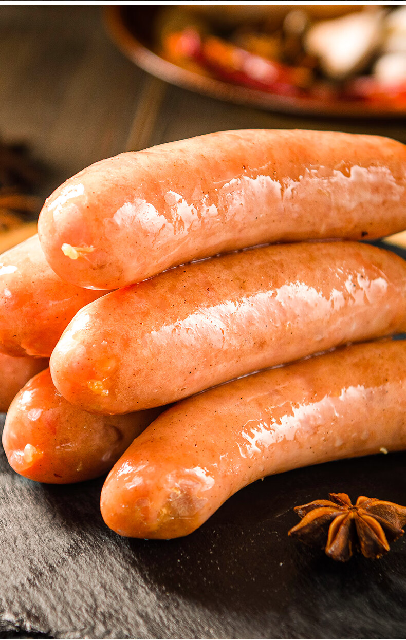 5折柏慧火山石烤肠纯香肉肠地道大肉肠冷冻原味韩式黑胡椒味家用600g