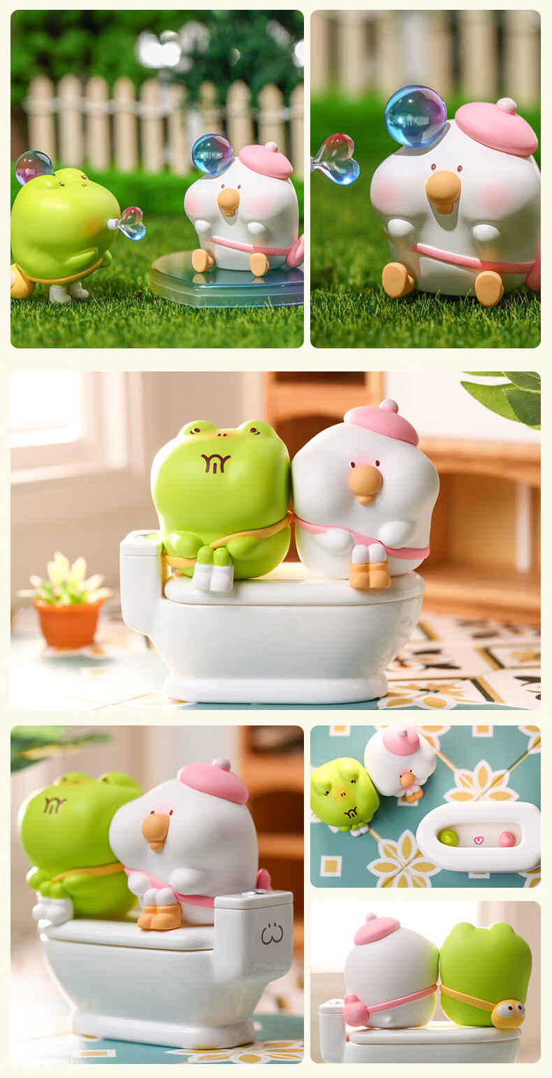 toby两小无猜系列盲盒可爱秃比青瓜萌娃手办公仔潮玩摆件大隐藏拆盒