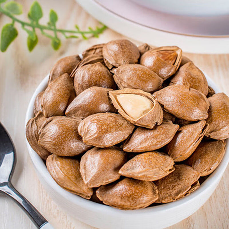 2斤杏仁坚果开口杏核五香奶香味小白杏小包装250克500克坚果零食奶香