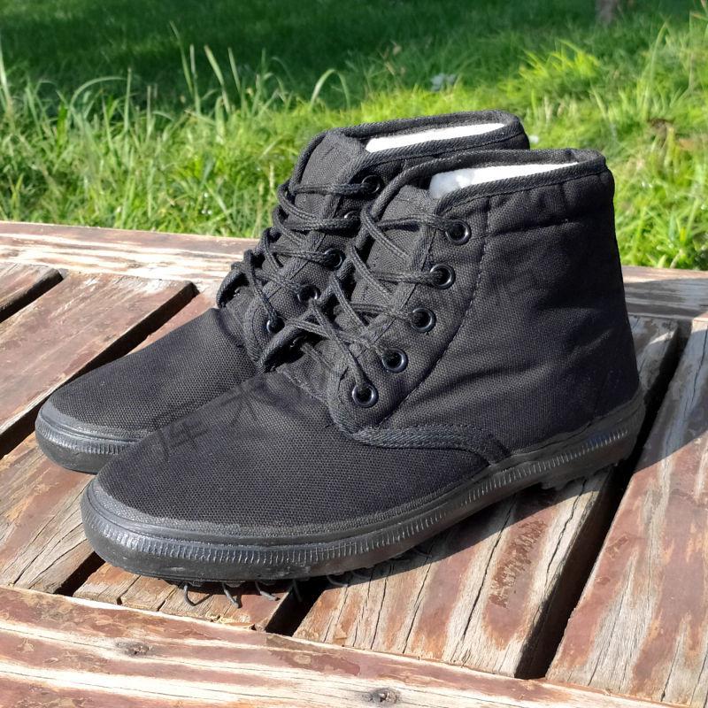 库米欣kumixin3520军棉78式布棉鞋冬季中老年千层底羊毛毡军棉防滑