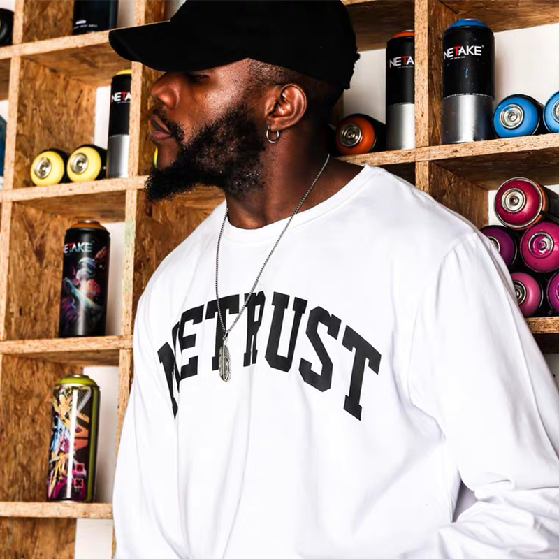 长袖t恤男港味风长袖t恤男潮流百搭打底衫美式潮牌长