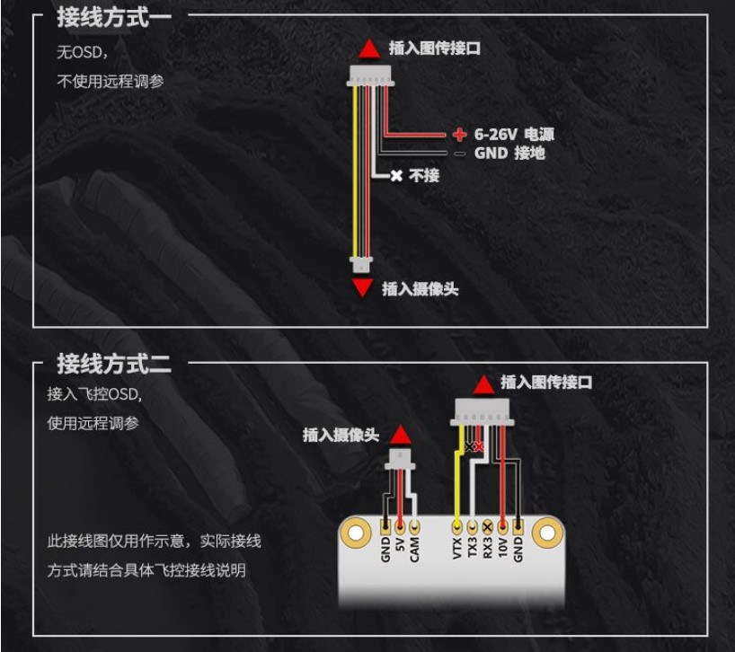 8g 图传0mw-600mw 48ch 支持osd调参定制款 vt5804m v2 pandarc【图片