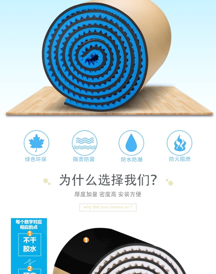 增压泵隔音罩 增压水泵隔音棉家用静音吸音降噪消音棉减震垫防噪音