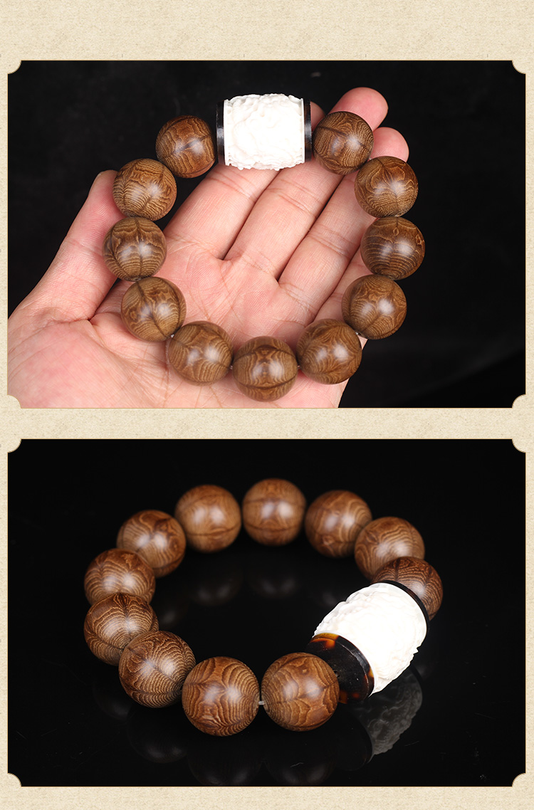 六道木手串五台山六道木佛珠饰品手链男女宗天然原木老料手串礼物定制
