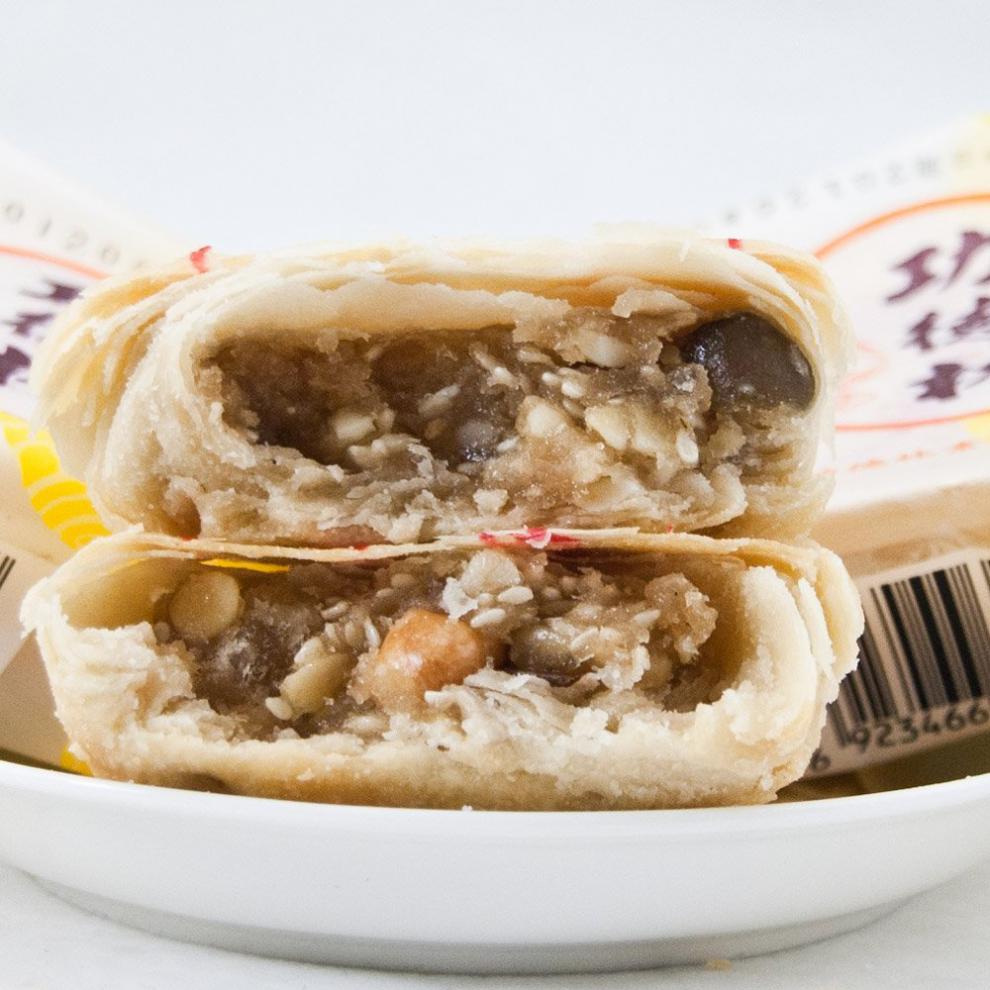 功德林月饼 80g/个 多规格 玫瑰细沙 酥皮糕点 玫瑰细沙80g*5个