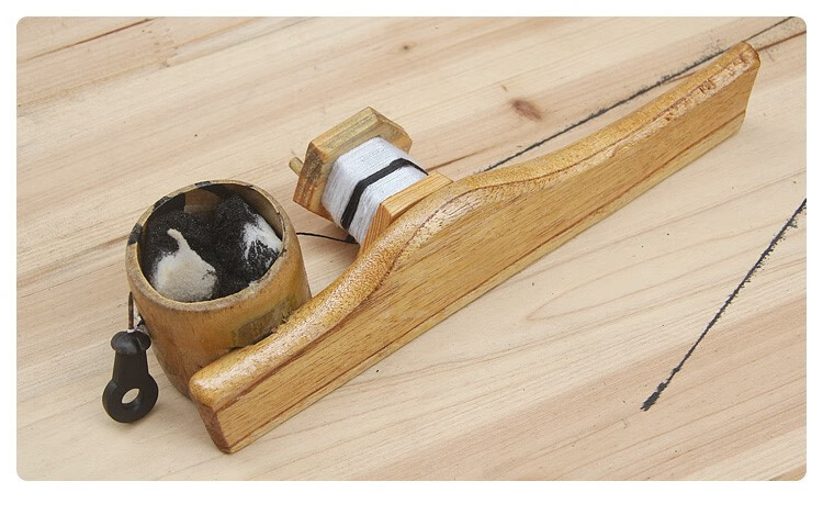 默斗木工用的墨斗 手摇高弹墨线工地弹线黑墨划?