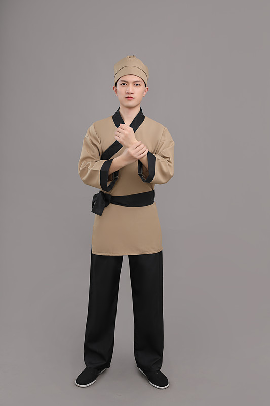 店小二成人古装古装老百姓表演服旧社会农民衣服武工队 款式4 160cm