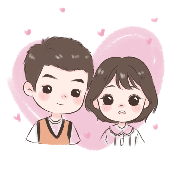 高端微信头像设计手绘头像定制情侣宠物设计动漫画真人照片转q版卡通