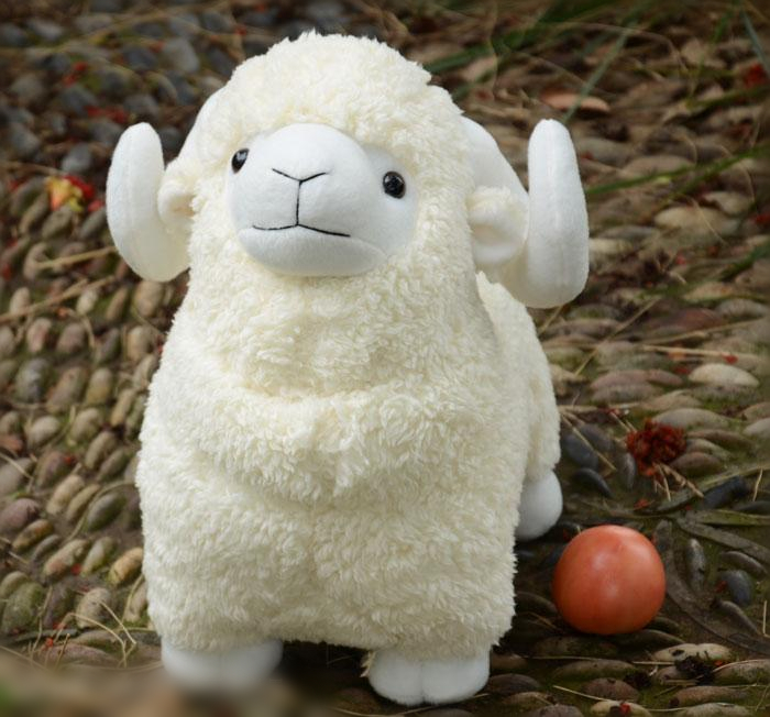 机智芽毛绒玩具女友绵羊布娃娃大号公仔毛绒玩具羊玩偶女生山羊圣诞节