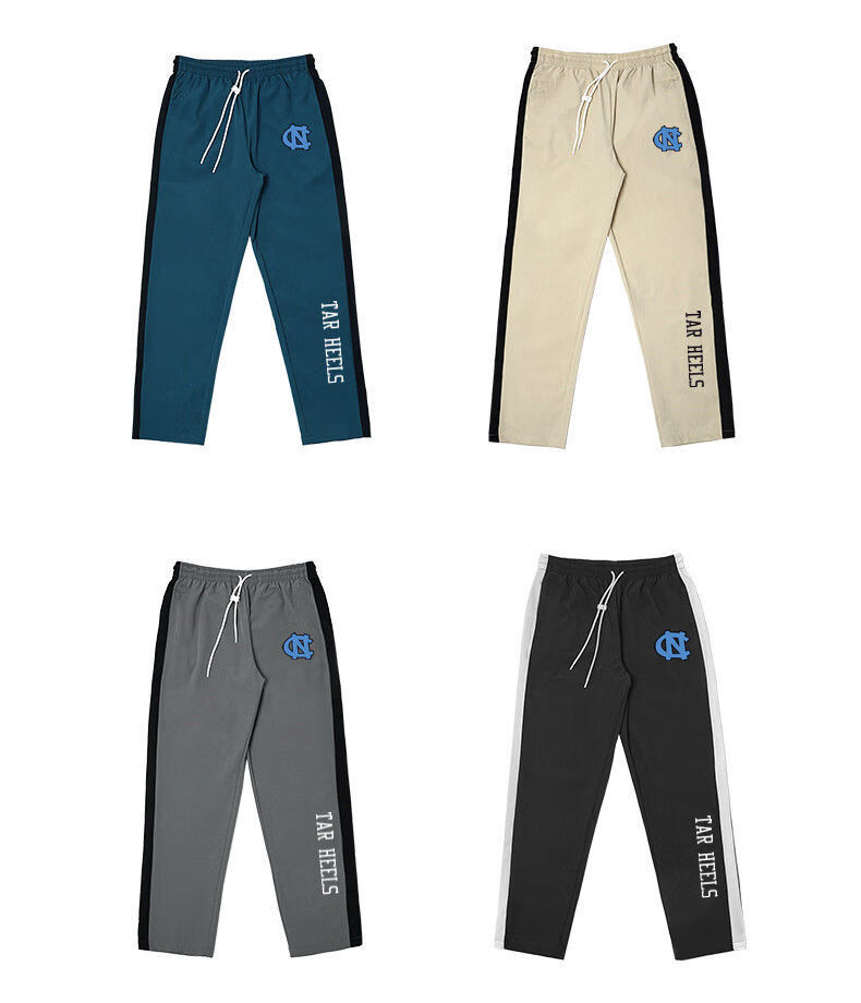 欧研莺(ouyanying)ncaa北卡运动长裤男美式训练卫裤潮牌宽松排汗拼色