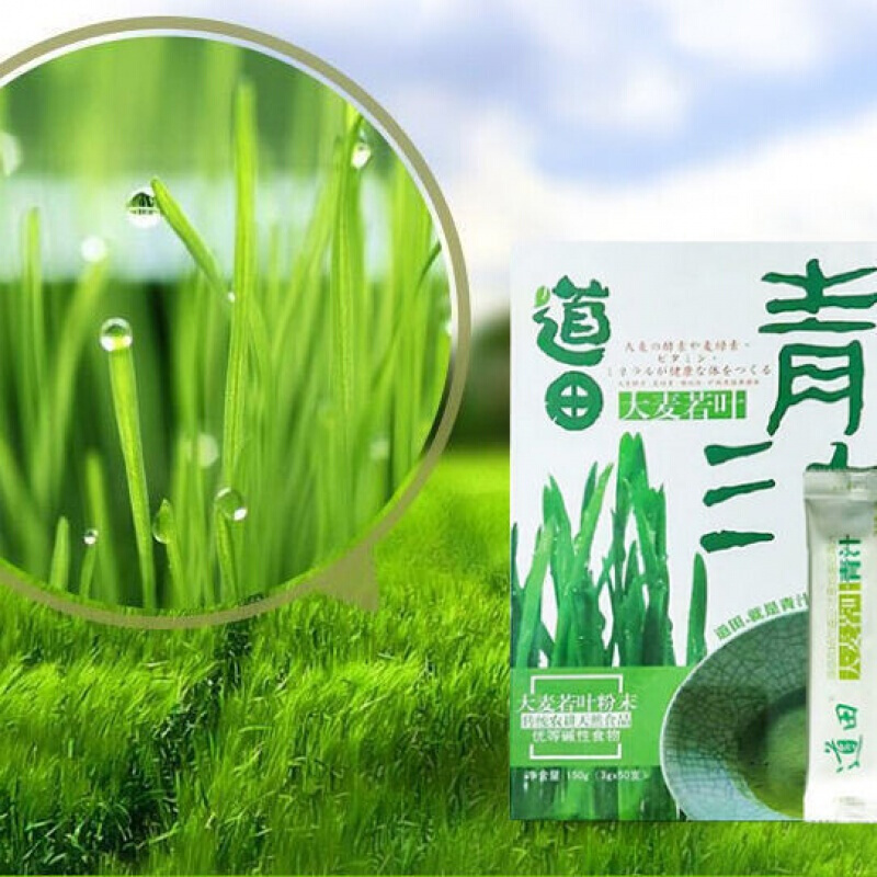 道田青汁 大麦若叶青汁冻干粉末嫩苗稻田清汁 1盒装(50支)【图片 价格
