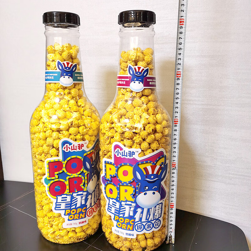 b小山驴礼炮爆米花780g焦糖奶油味超大杯装巨型休闲食品礼物奶油味780