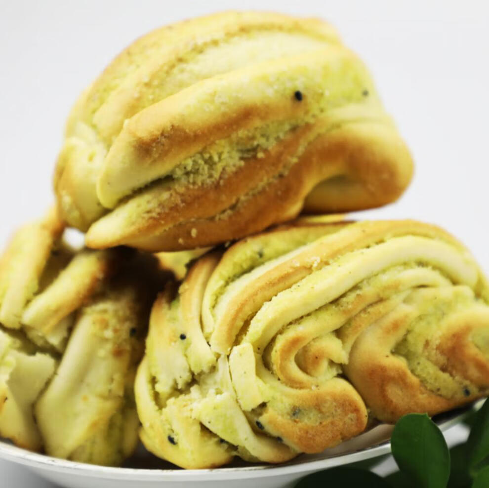 宁夏特产特色小吃 真坤馍馍烤馍好吃现做早餐北方馍烤馍 2个油酥圆形