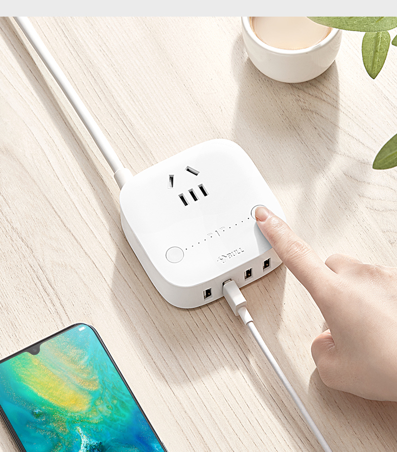 公牛同款插座防过充usb多口充电器智能定时手机充电插排多功能插线板1
