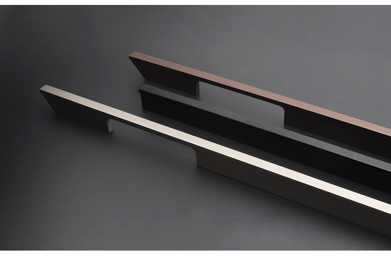 长拉手大衣柜门拉手现代简约轻奢加长柜子把手北欧1米哑黑色拉手黑色