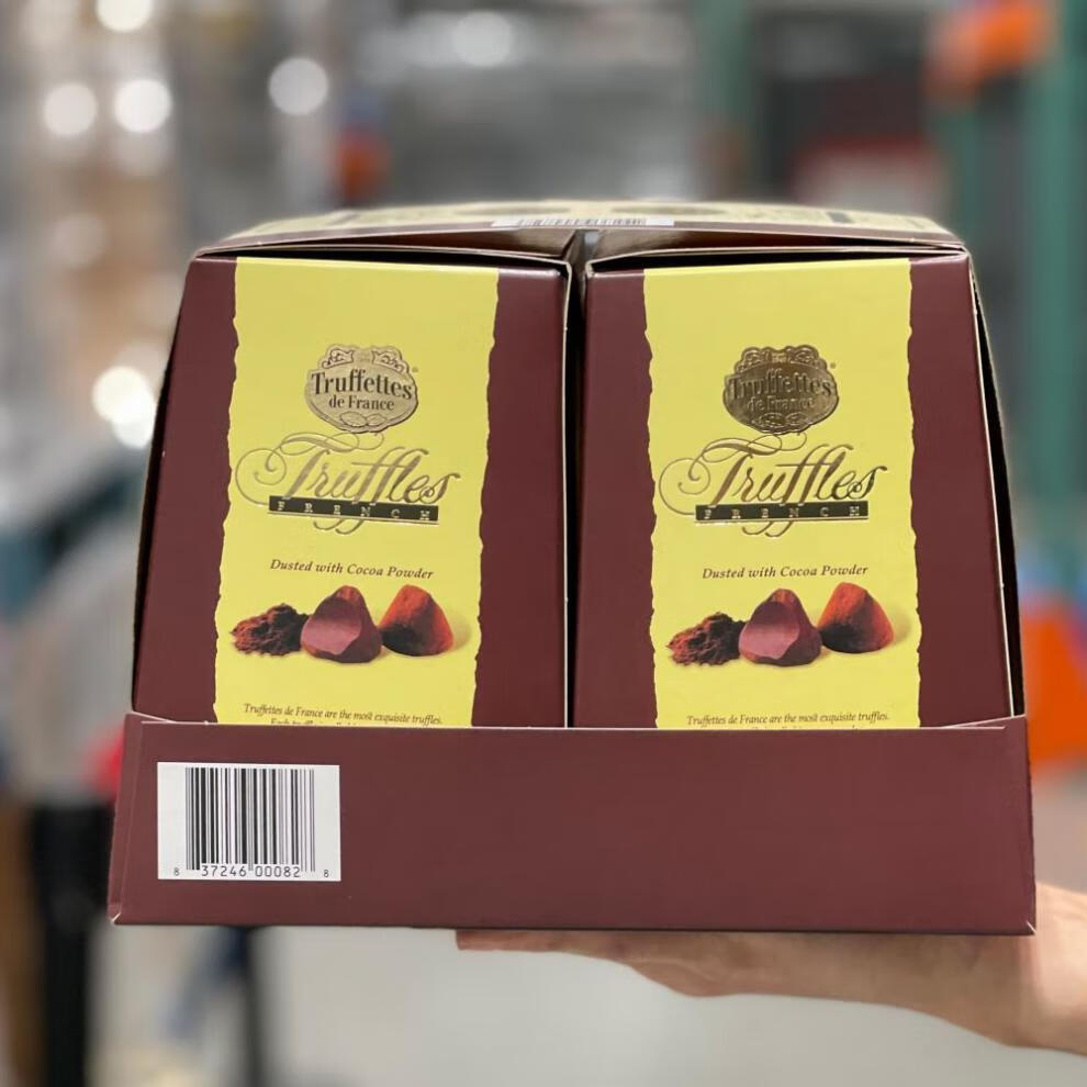 法式truffles乔慕松露巧克力进口零食自然原味黑巧克力年货送礼盒1000