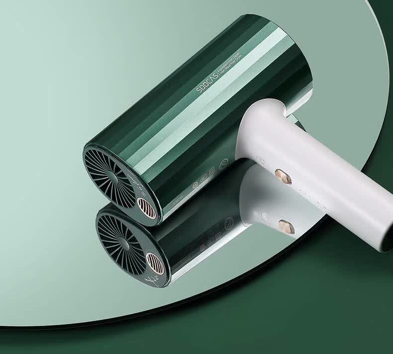 素士发膜吹风机家用负离子护发大功率胶原蛋白电吹风筒冷热风速干华幻