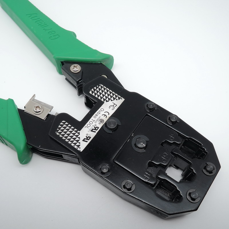 定制适用水晶头压线钳网线钳子压接钳网络钳压线器接头夹接线钳电工钳