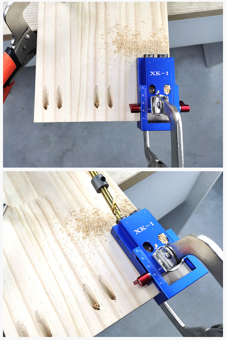 木工斜孔器打孔器模具钢铝合金斜孔定位器板式家具斜眼打孔器9mm标准