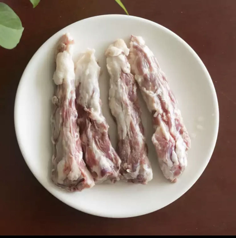 鲜羊尾巴 新鲜现宰多肉羊尾骨 清真羊尾尖 羊尾巴 红烧羊蝎子佳品青封