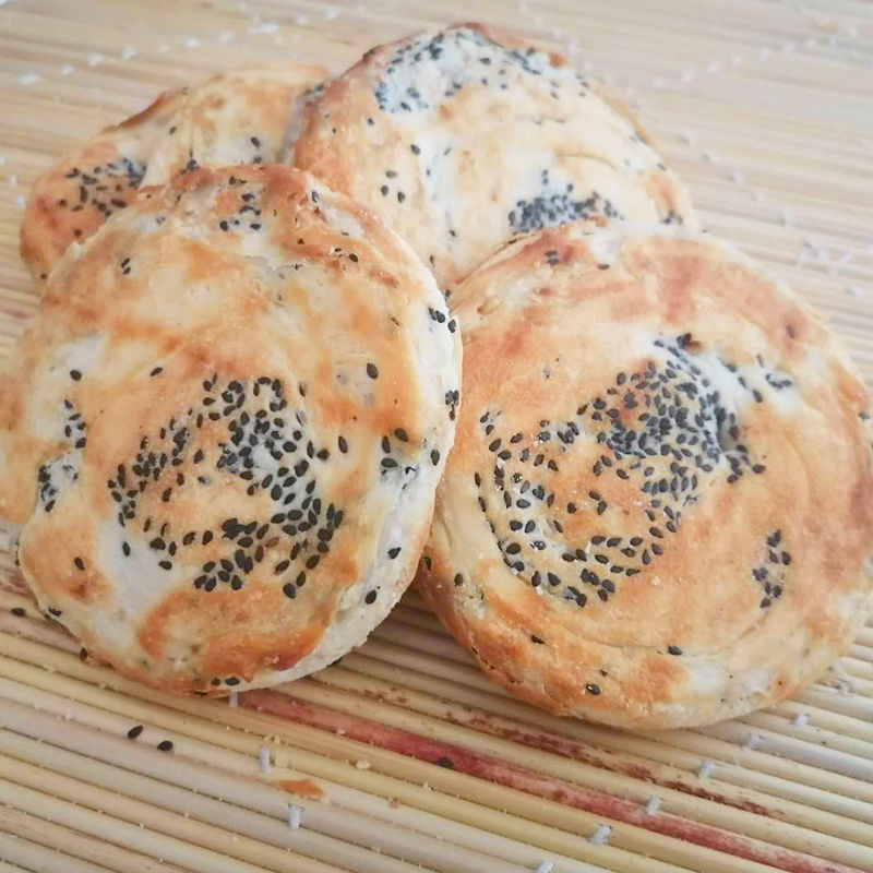 泰山吉祥油酥火烧烧饼山东范镇手工老面白面主食五香咸味发面早餐 五