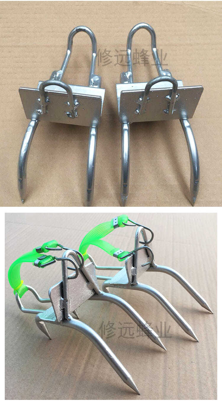 爬树神器上树专用工具猫爪子爬大树防滑脚扣加强版上树脚扎子boussac