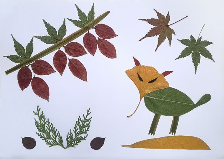 【京选品质】树叶贴画植物标本 树叶手工贴画成品小学生幼儿园儿童diy
