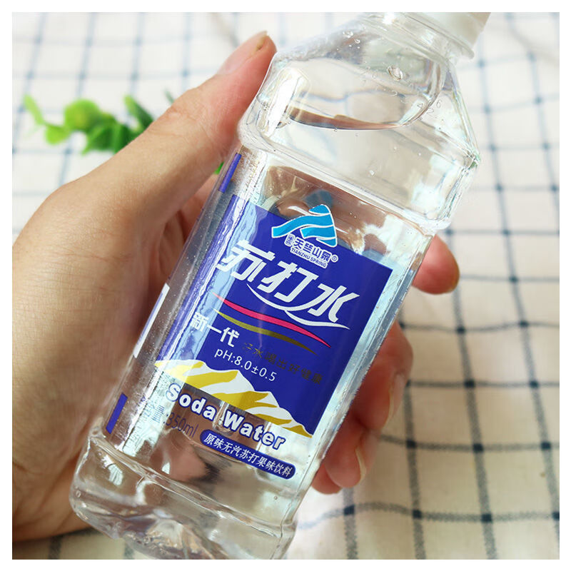 天竺山泉苏打水350ml1224瓶夏季清爽原味柠檬味无蔗糖无汽弱碱性饮用