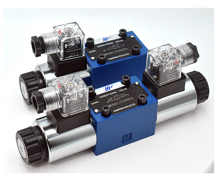 睿亚液压电磁阀4we6e4we6h4we6j三位四通油压插装控制电磁换向阀4we6h