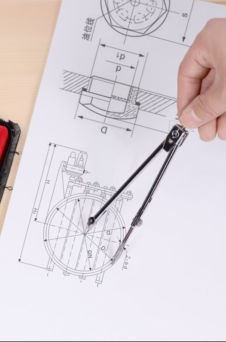a2建筑工程制图绘图工具包组合实用工图圆规尺子套装大学生机械图纸