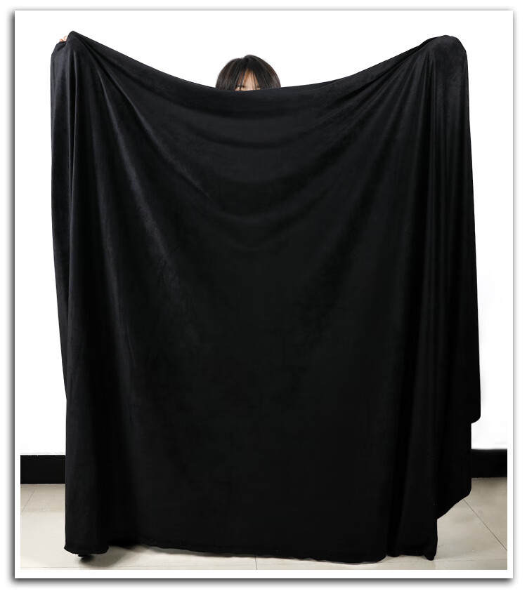 黑色吸光布摄影幕布背景布遮光黑色绒布魔术舞台遮光黑布黑色幕布实验