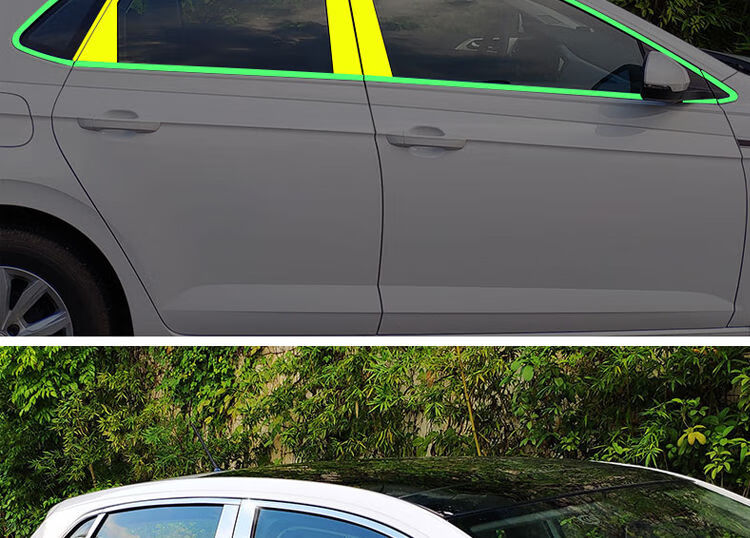 1119款大众polo专用车窗亮条波罗车门装饰条门框边条不锈钢菠萝1418款