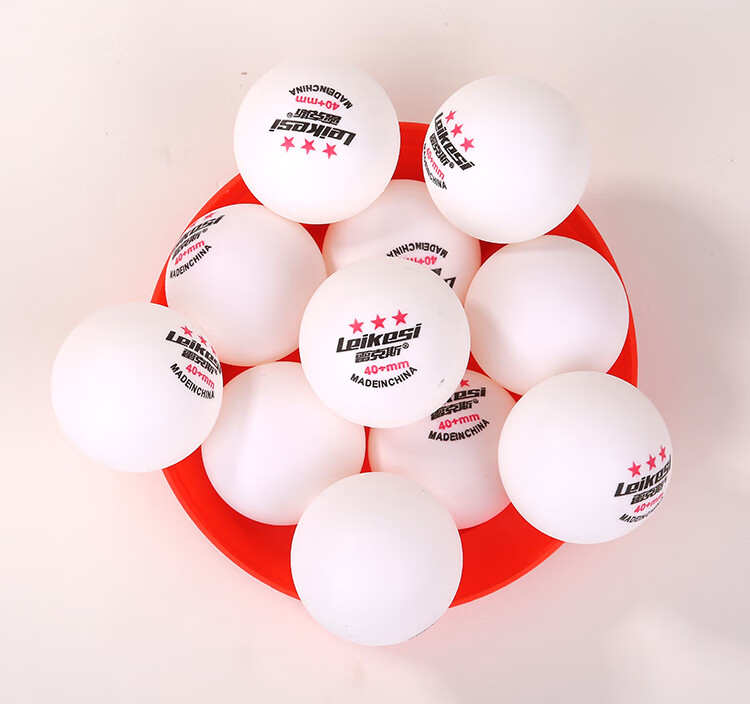 通用雷克斯乒乓球桶装60只三星乒乓球雷克斯新材料40 标准乒乓球训练